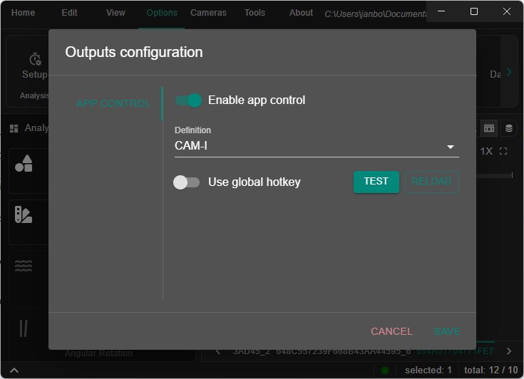 App Control settings